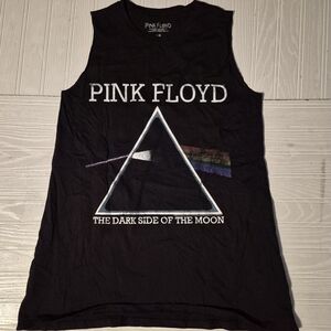 Pink Floyd Dark Side Of The Moon Mens Womens Sleeveless thin Tee. Size Large. An